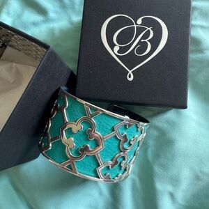 Brighton Cristo Toledo Cuff Bracelet. Silver tone. Kept in box. Like new.